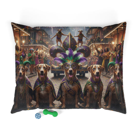 Mardi Gras Dog Parade Pet Bed