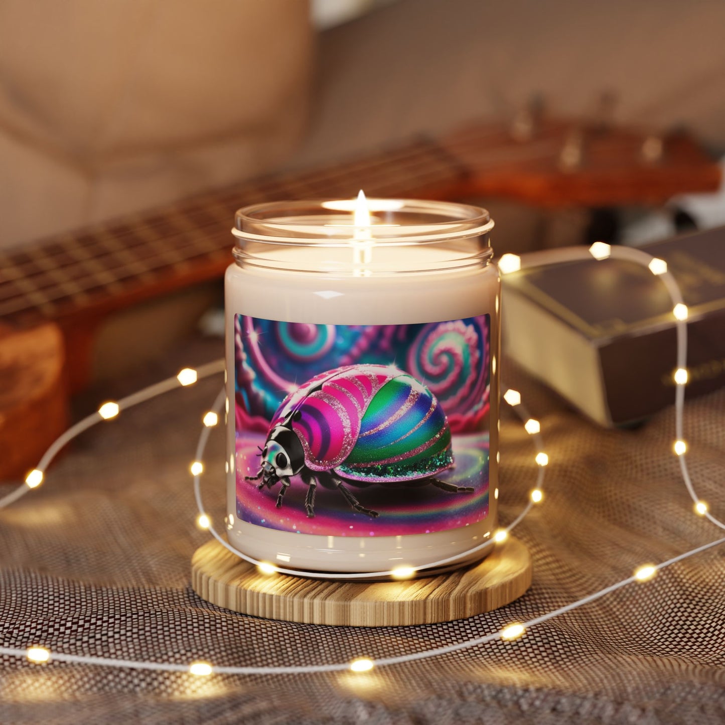 Psychedelic Ladybug- Scented Soy Candle, 9oz