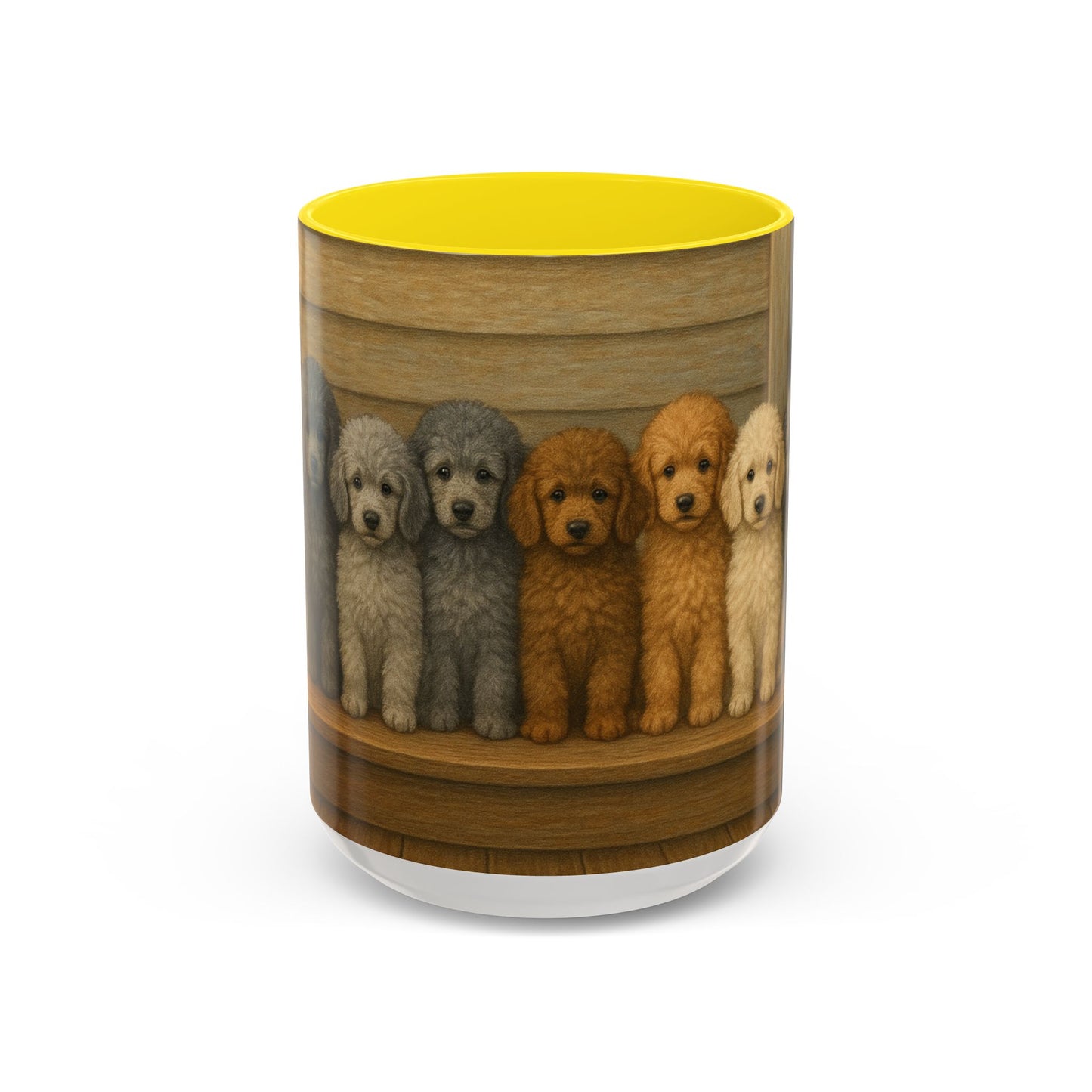 Mug à café décoratif avec motif chiots caniches - Cadeau idéal pour les amoureux des chiens