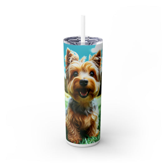 Australian Terrier Tumbler with Straw, 20oz
