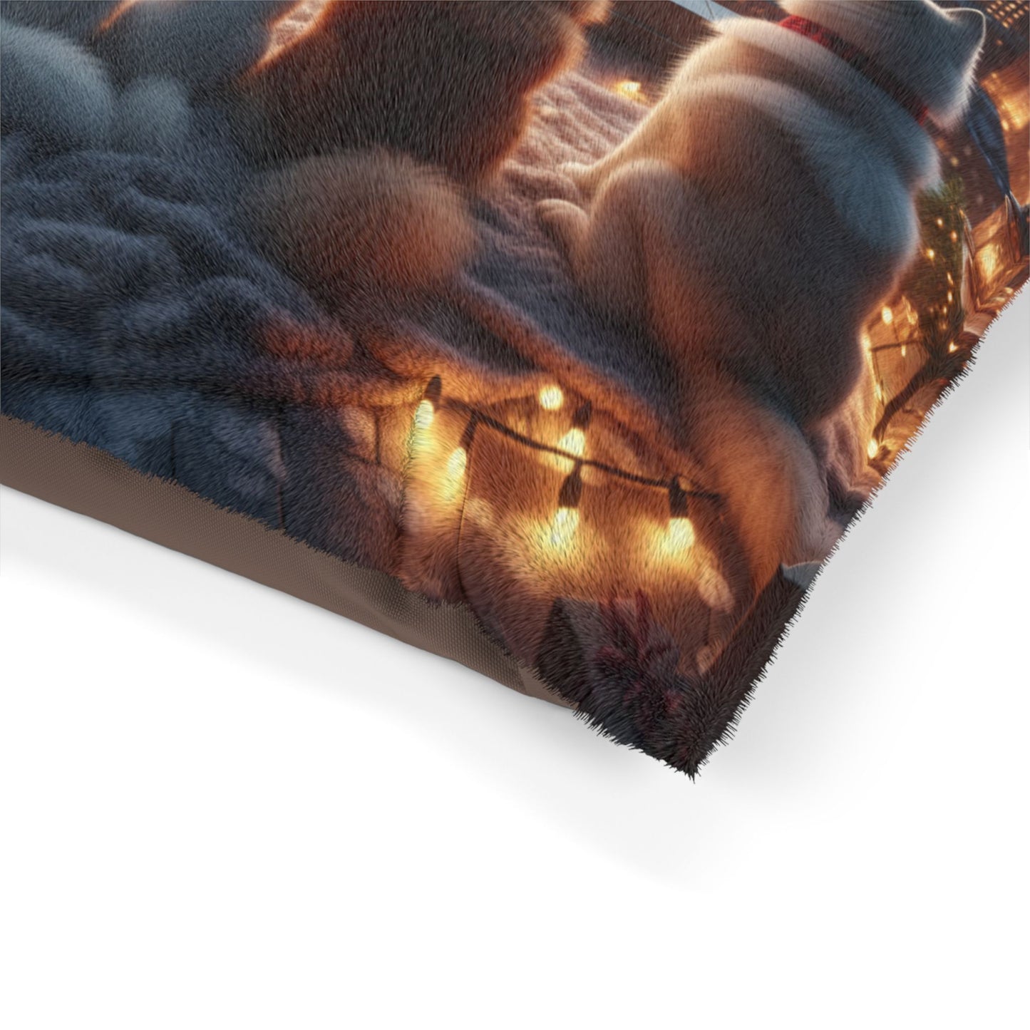 Holiday Nightscape City Lights Pet Bed