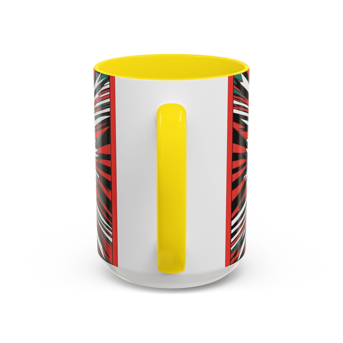 Optical Illusion Accent Mug – Ceramic Coffee Cup