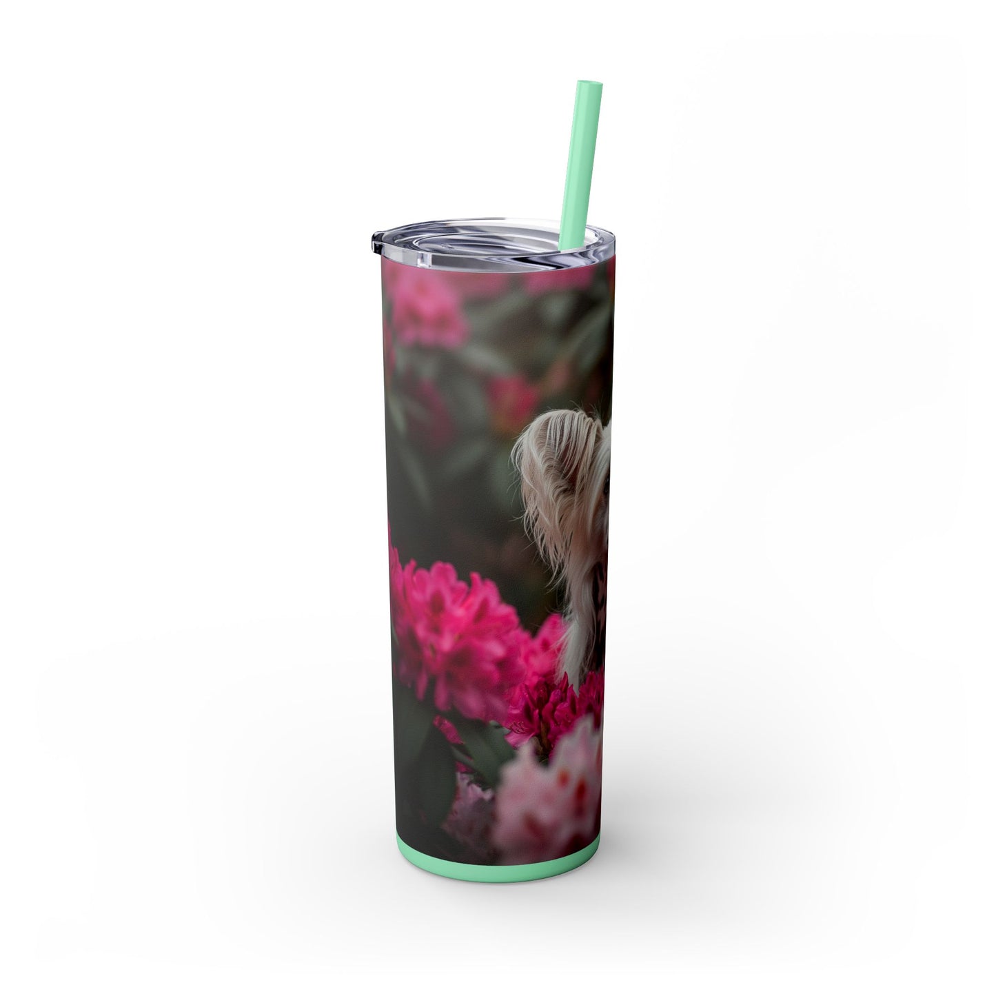 Skinny Tumbler with Straw – 20 oz Stainless Steel Cup