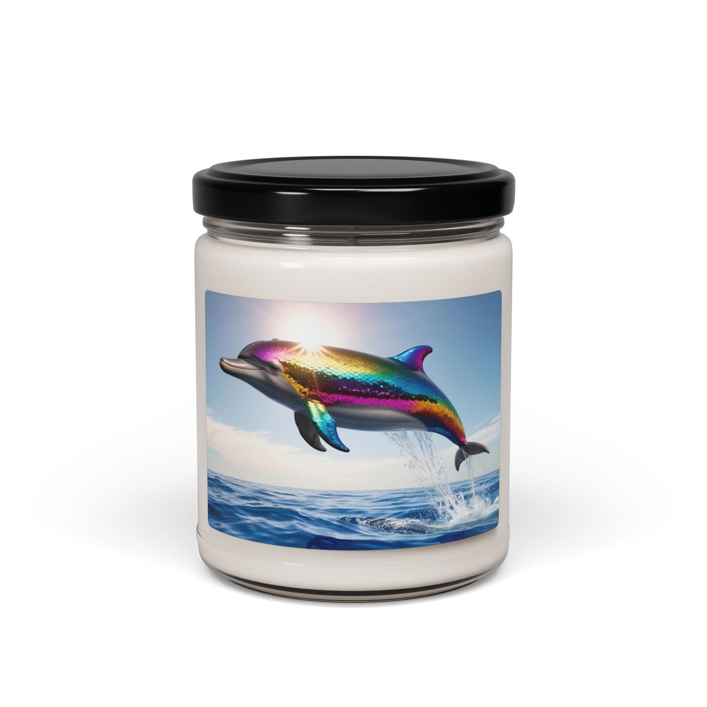 Rainbow Dolphin- Scented Soy Candle, 9oz