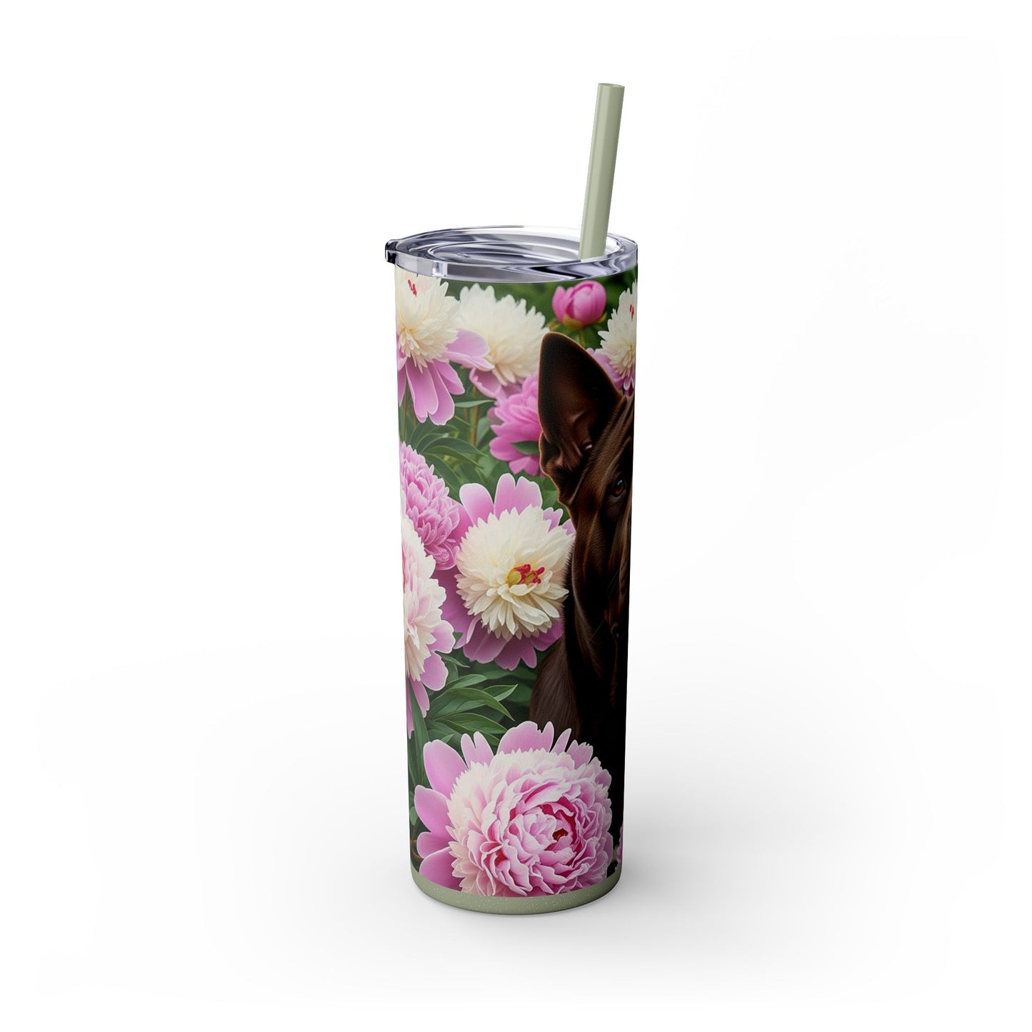 Gobelet isotherme de Chongqing (Chine) avec paille, 590 ml (20 oz).