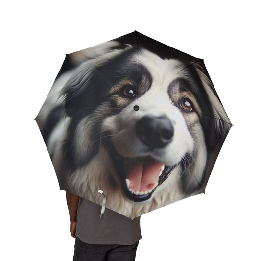 Romanian Mioritic Shepherd Dog Semi-Automatic Foldable Umbrella