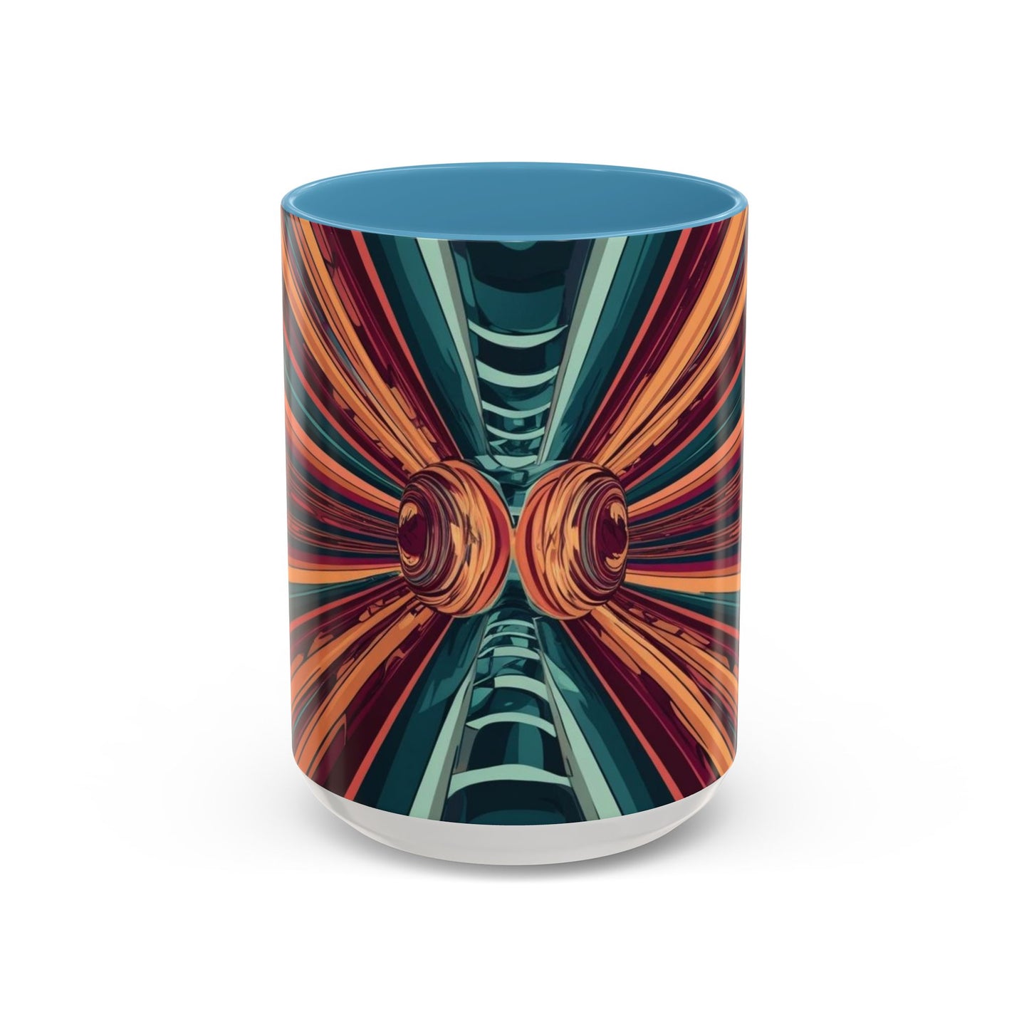 Optical Illusion Accent Mug – Ceramic Coffee Cup