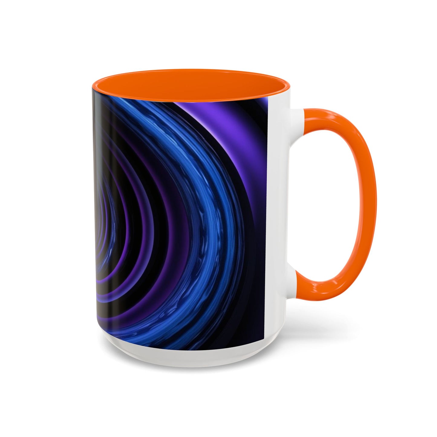 Optical Illusion Accent Mug – Ceramic Coffee Cup