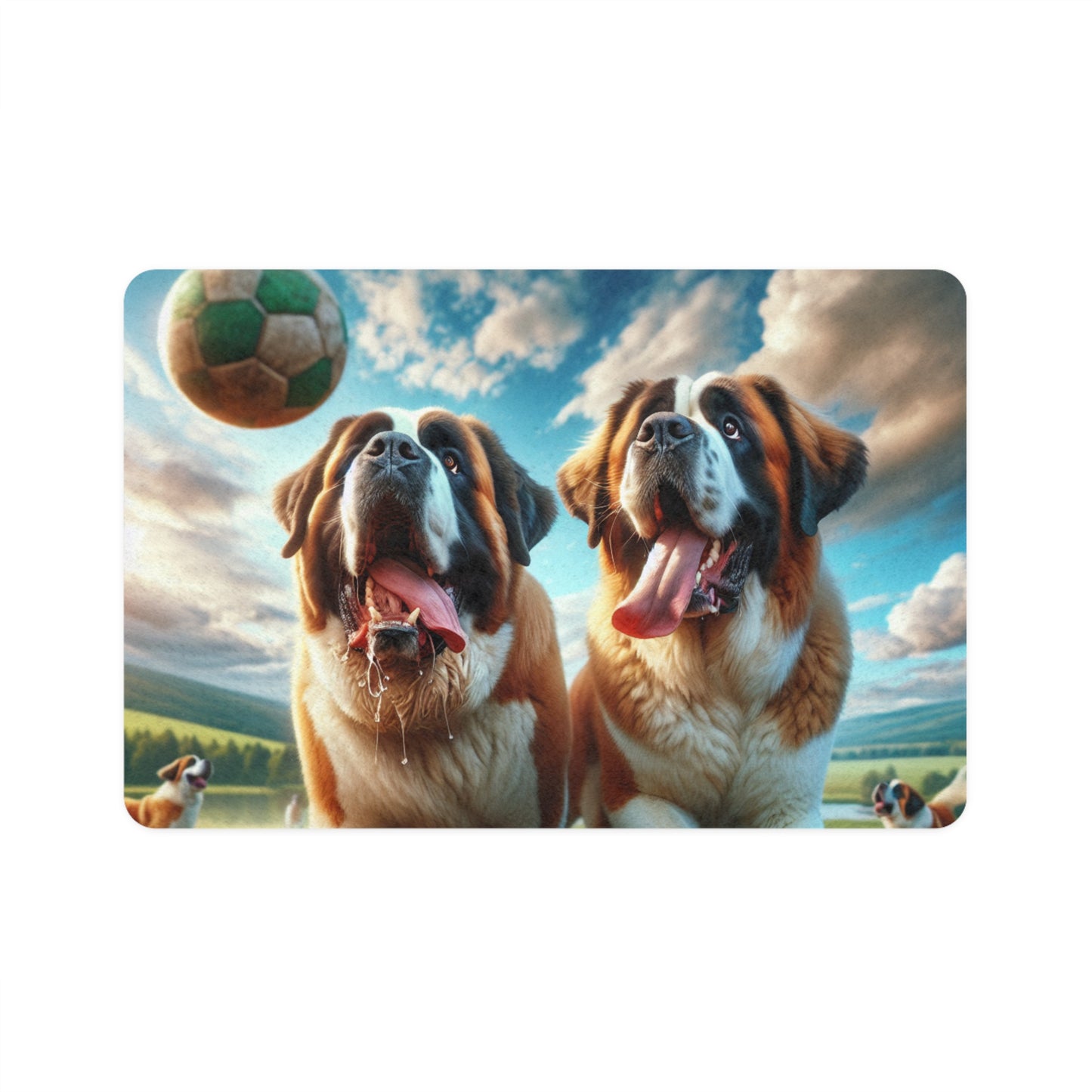 Pet Food Mat (12x18) - Saint Bernard