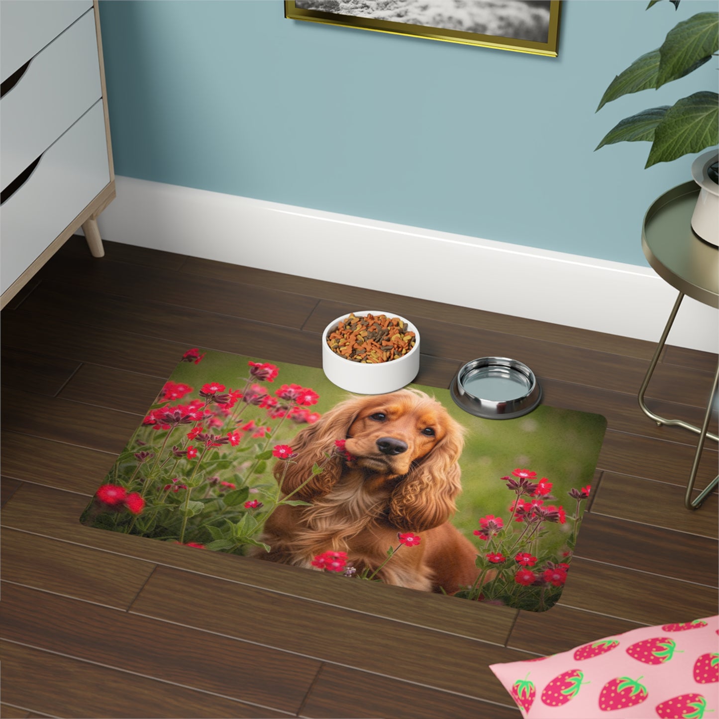 Tapis pour nourriture pour animaux (12x18) - Cocker Spaniel