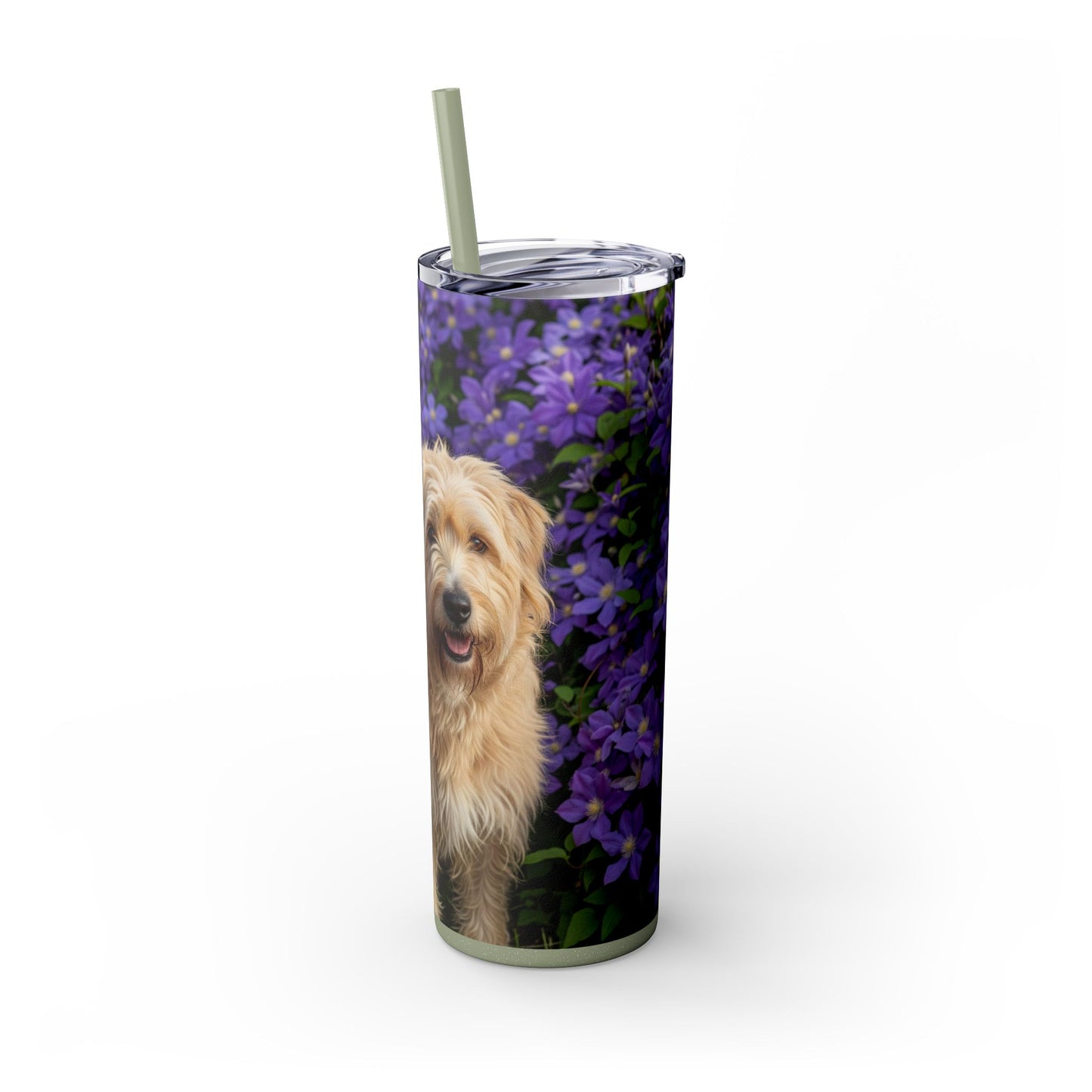 Berger Picard Skinny Tumbler with Straw, 20oz