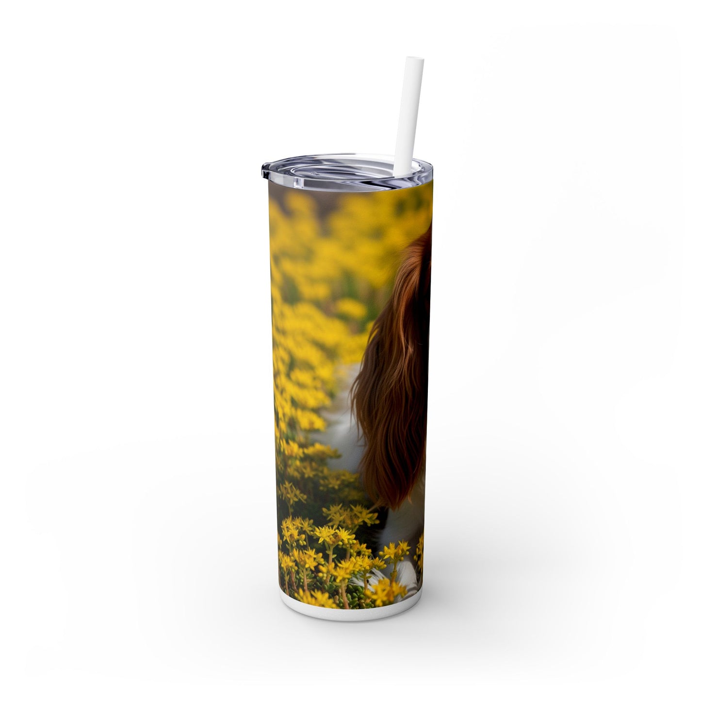Skinny Tumbler with Straw – 20 oz Stainless Steel Cup