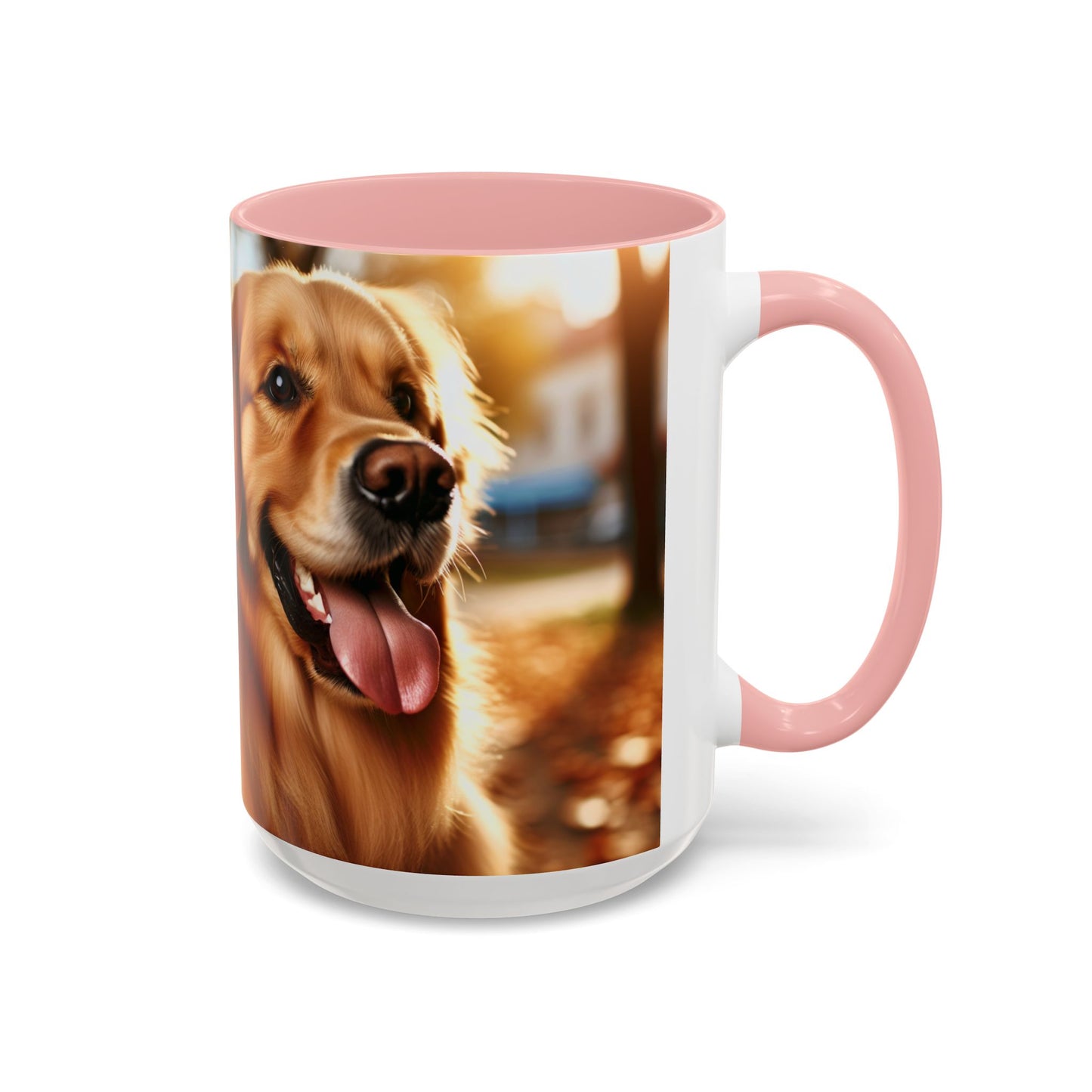 Golden Retriever Accent Coffee Mug - Perfect Gift for Dog Lovers