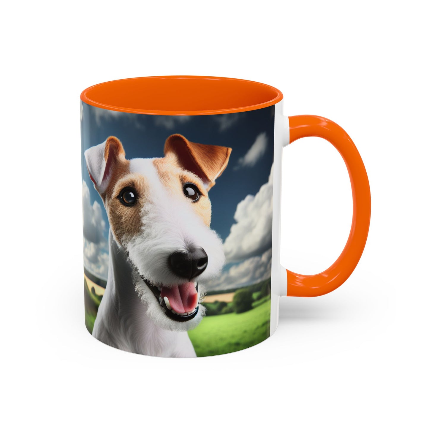 Taza de café con diseño de Fox Terrier de pelo liso: el regalo perfecto para los amantes de los perros.