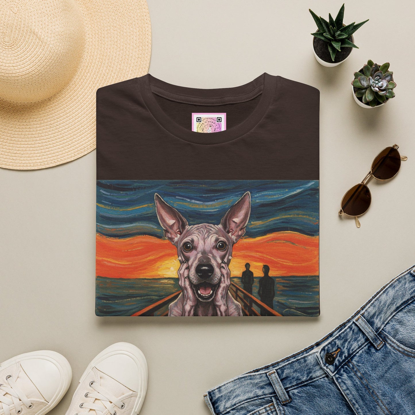 Canine Canvas Collection: Munch Homage Tee Shirt