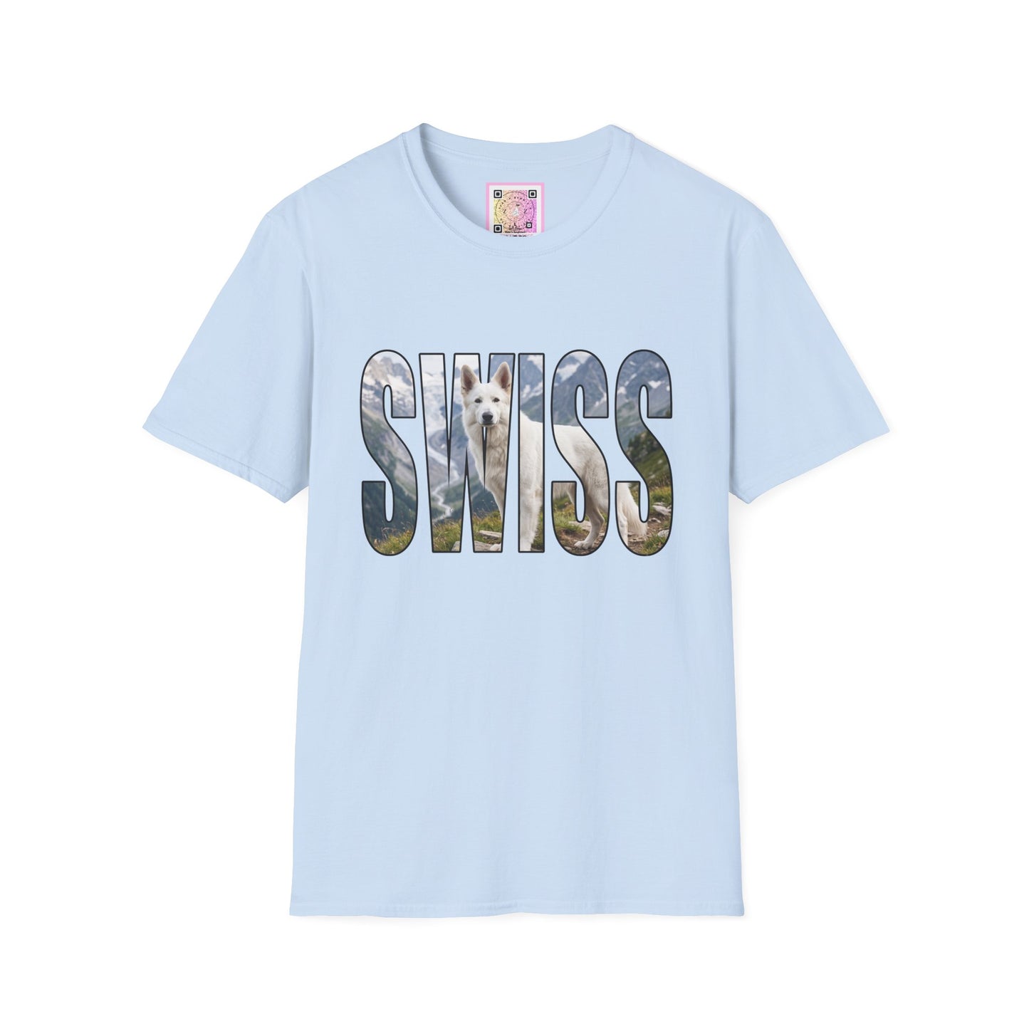 White Swiss Mountain Dog Tee Shirt