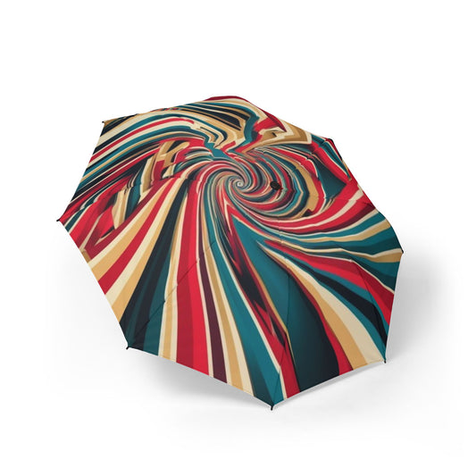 Optical Illusion Semi-Automatic Foldable Umbrella