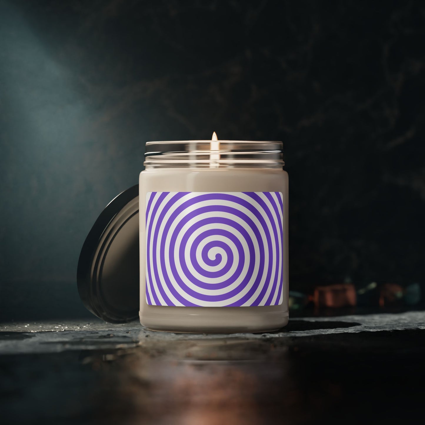 Purple Swirl- Scented Soy Candle, 9oz