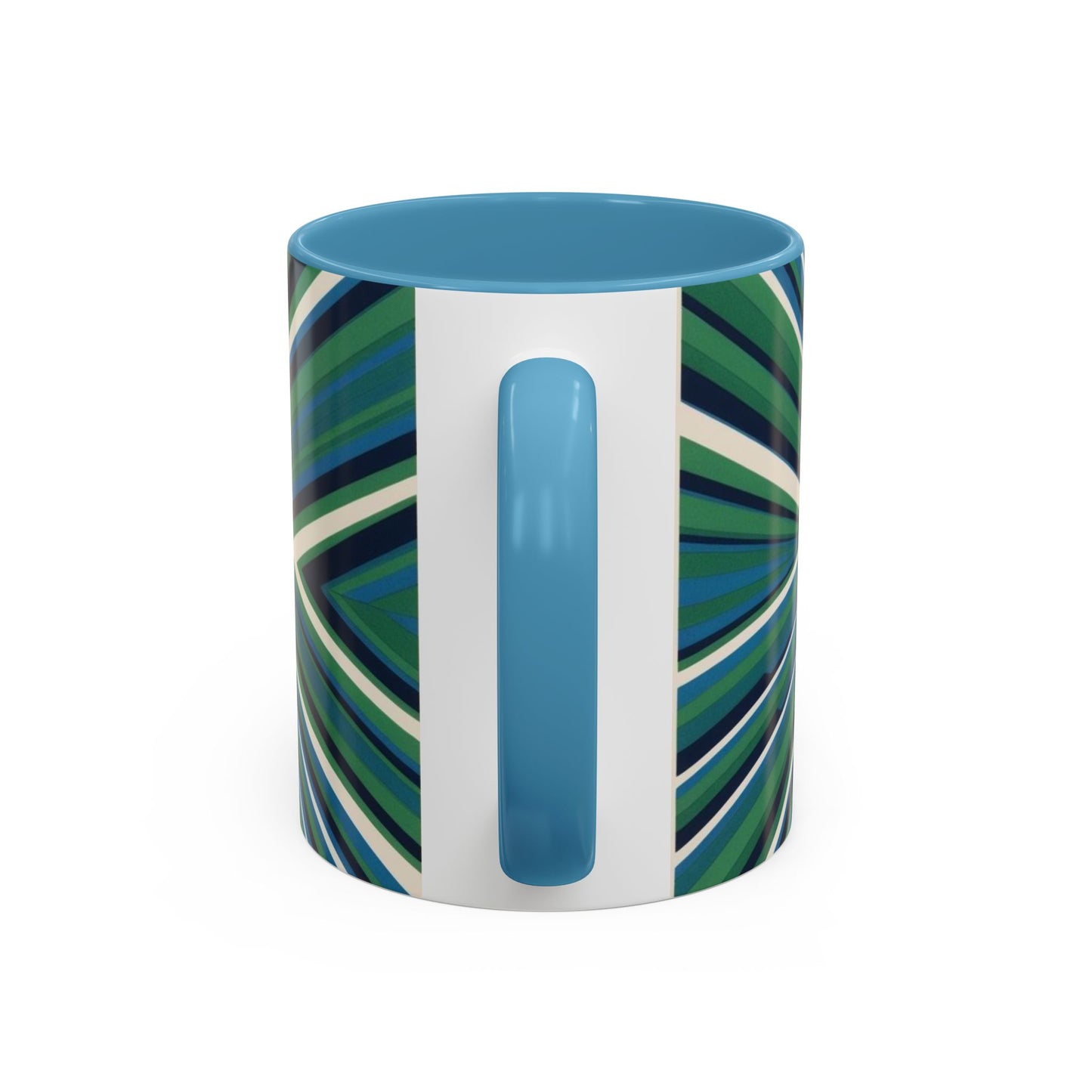 Optical Illusion Accent Mug – Ceramic Coffee Cup