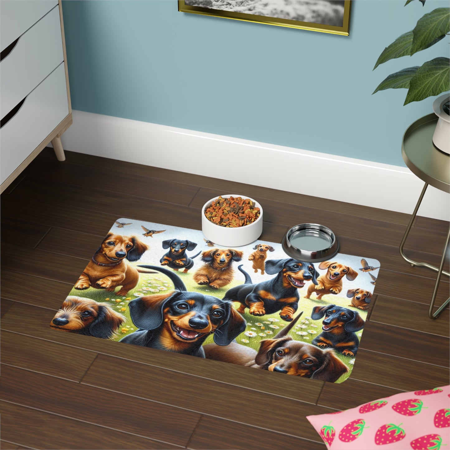 Pet Food Mat (12x18) - Dachshund