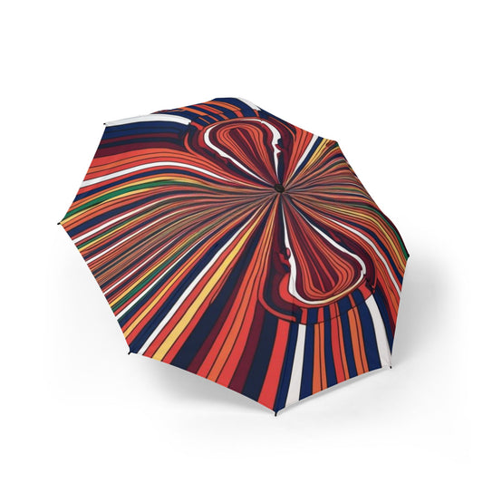Optical Illusion Semi-Automatic Foldable Umbrella