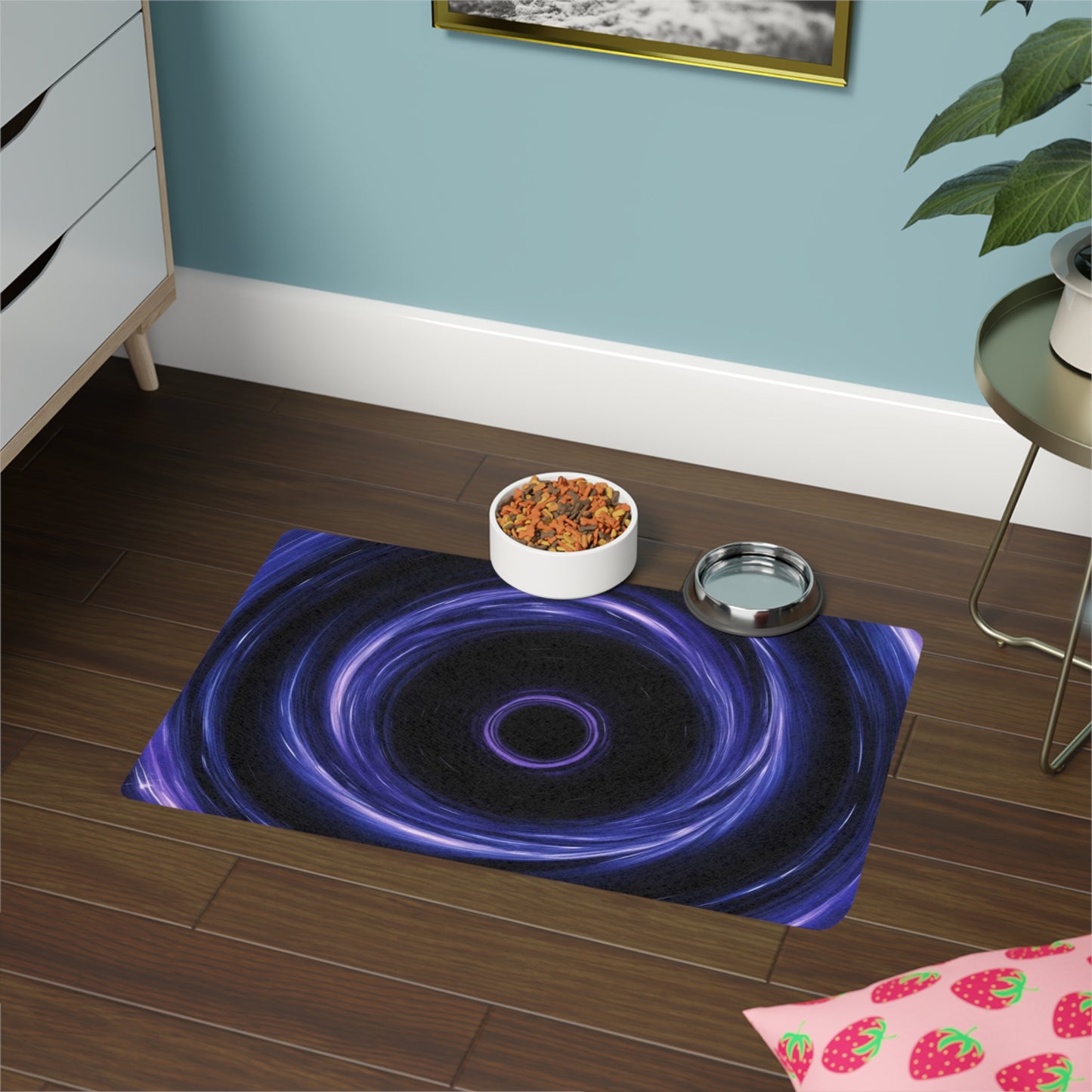 Pet Food Mat (12x18) - Optical Illusion