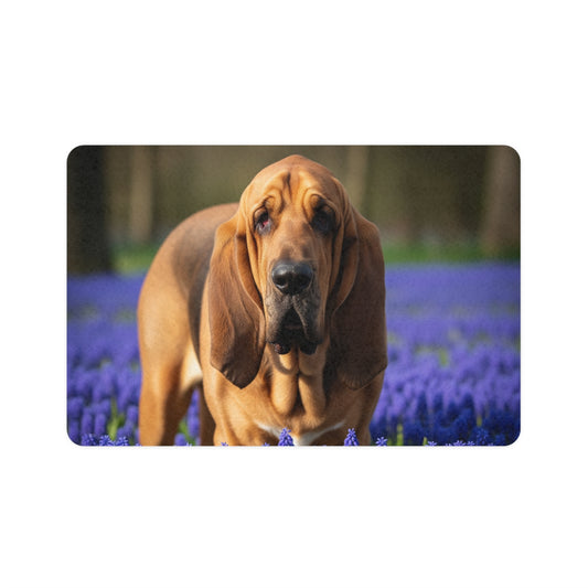 Pet Food Mat (12x18) - Bloodhound