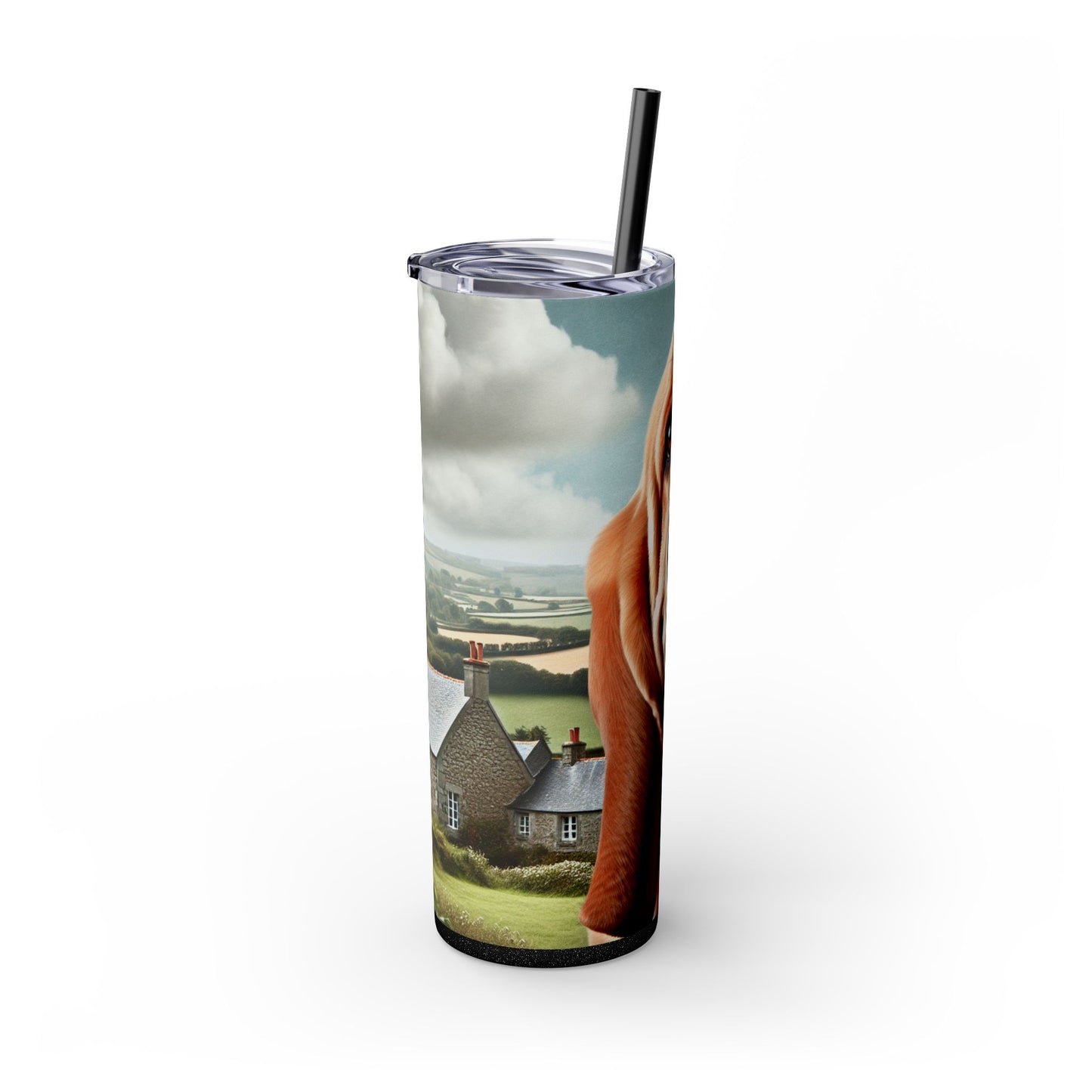 Basset Fauve de Bretagne Tumbler with Straw, 20oz