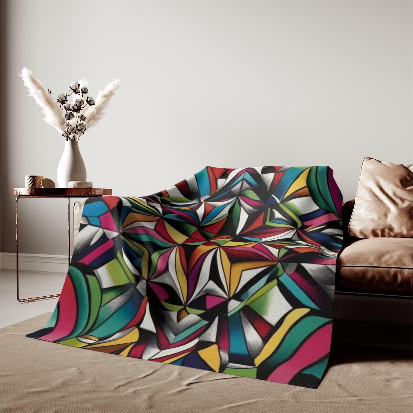 Sweat-shirt/couverture à illusion d'optique