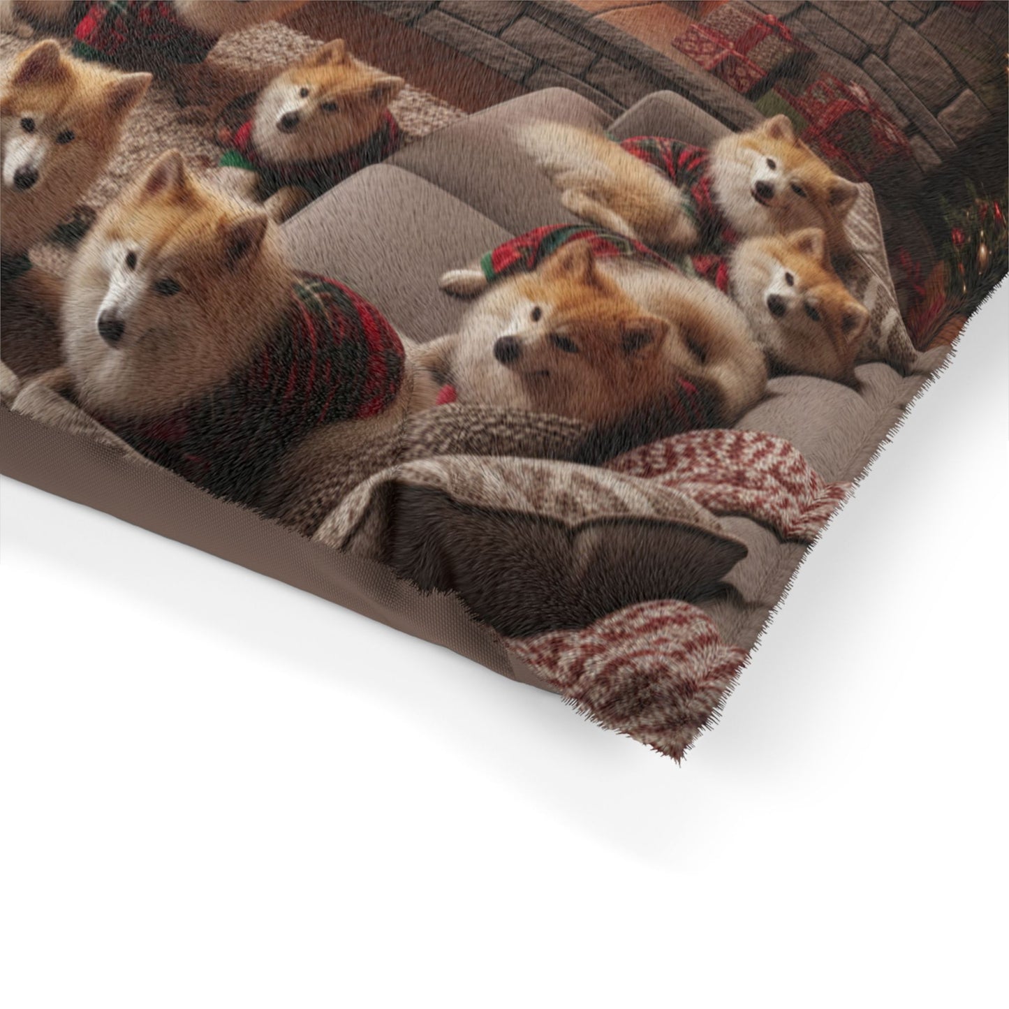 Icelandic Sheepdogs Holiday Fireplace Dog Bed
