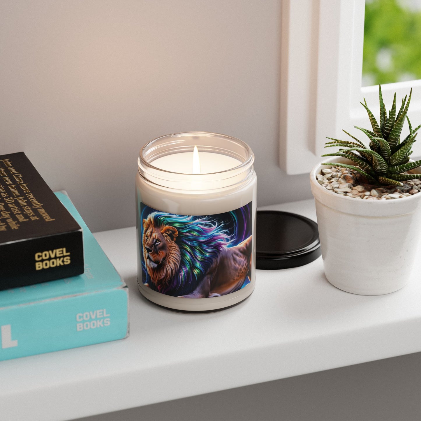 Psychedelic Lion- Scented Soy Candle, 9oz