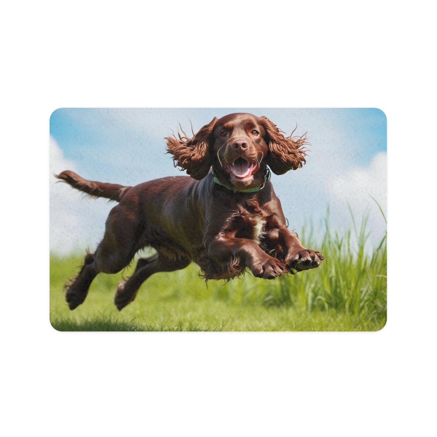 Pet Food Mat (12x18) - Irish Water Spaniel