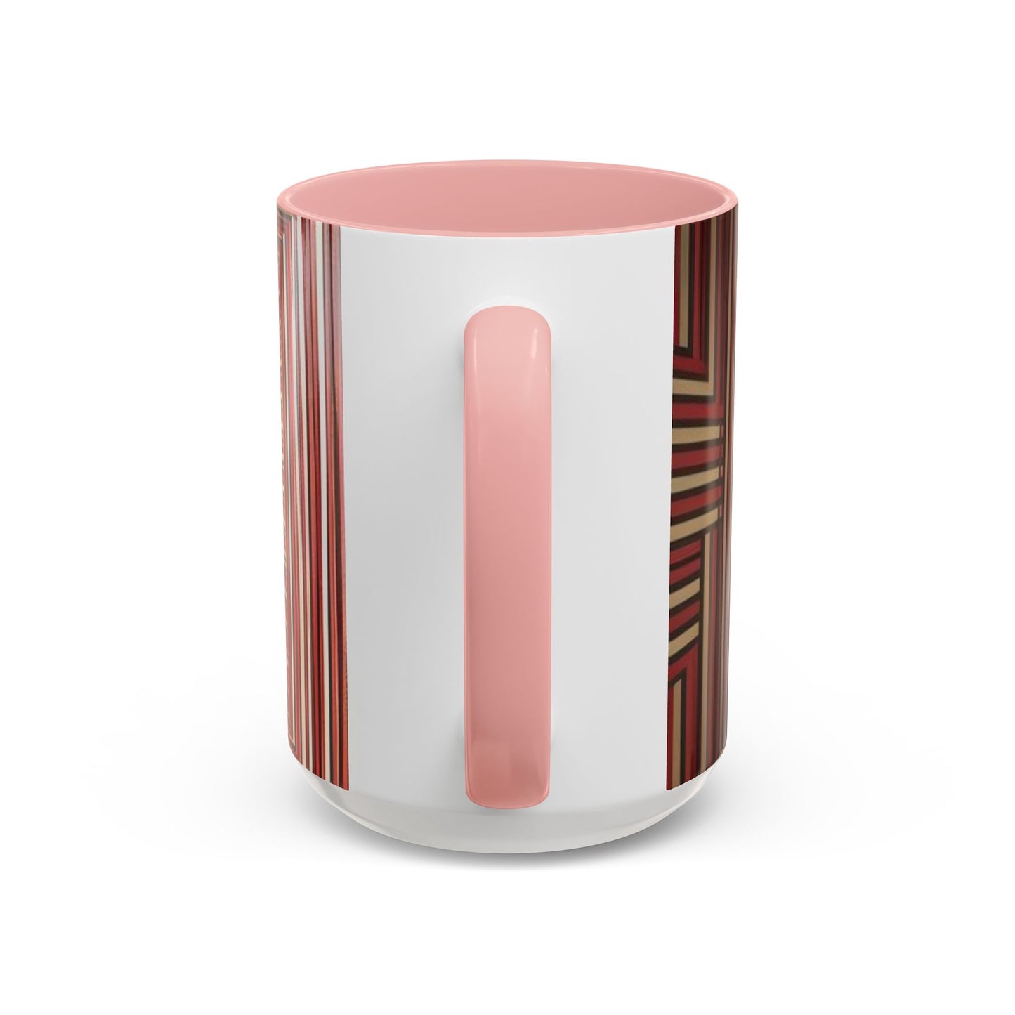 Optical Illusion Accent Mug – Ceramic Coffee Cup