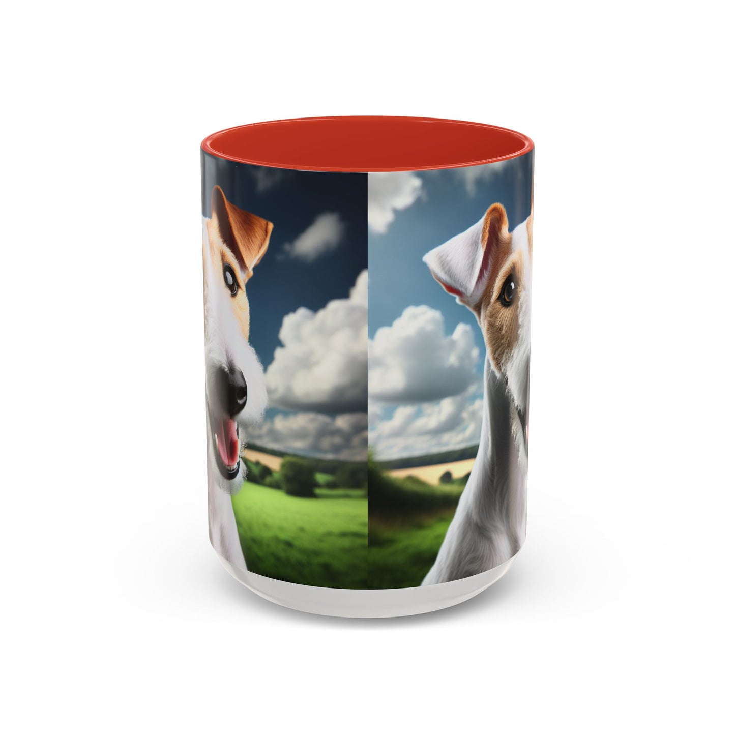 Taza de café con diseño de Fox Terrier de pelo liso: el regalo perfecto para los amantes de los perros.