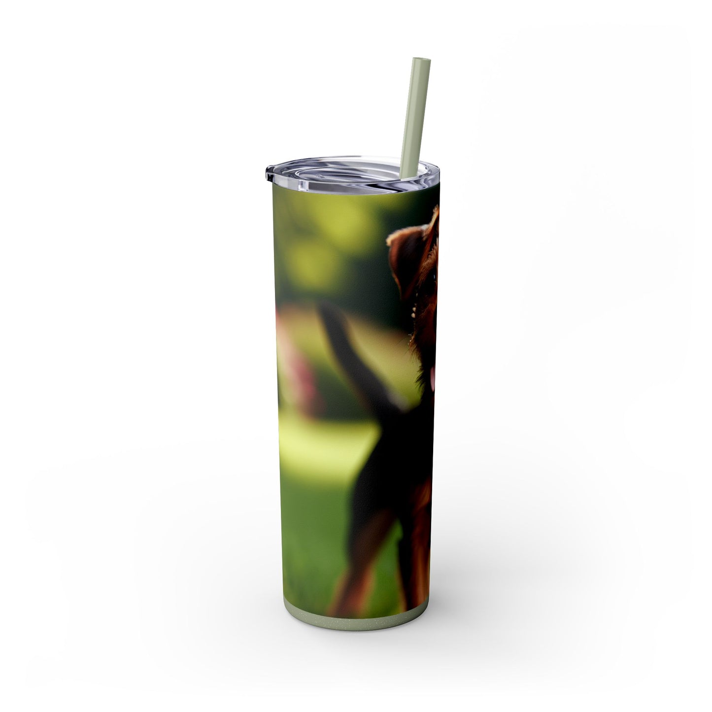 Deutscher Jagdterrier Vaso con pajita, 20 oz