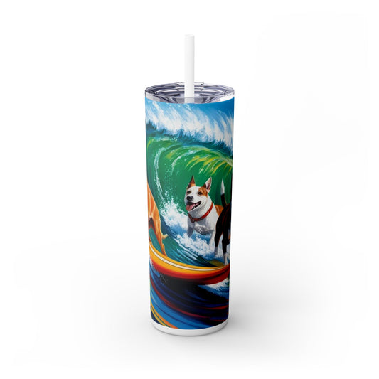 Surf Dogs Tumbler with Straw, 20oz
