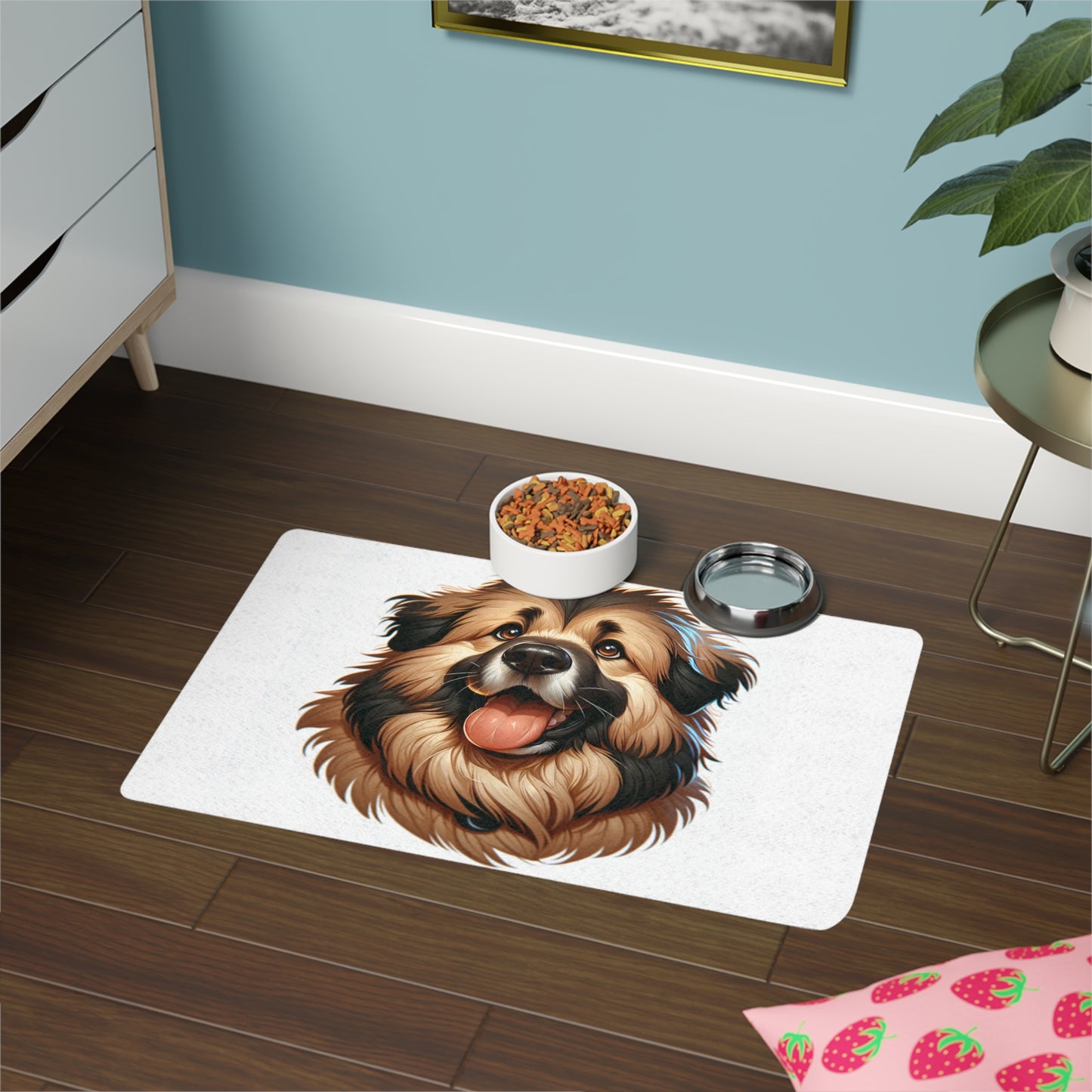 Pet Food Mat (12x18) - Caucasian Shepherd Dog