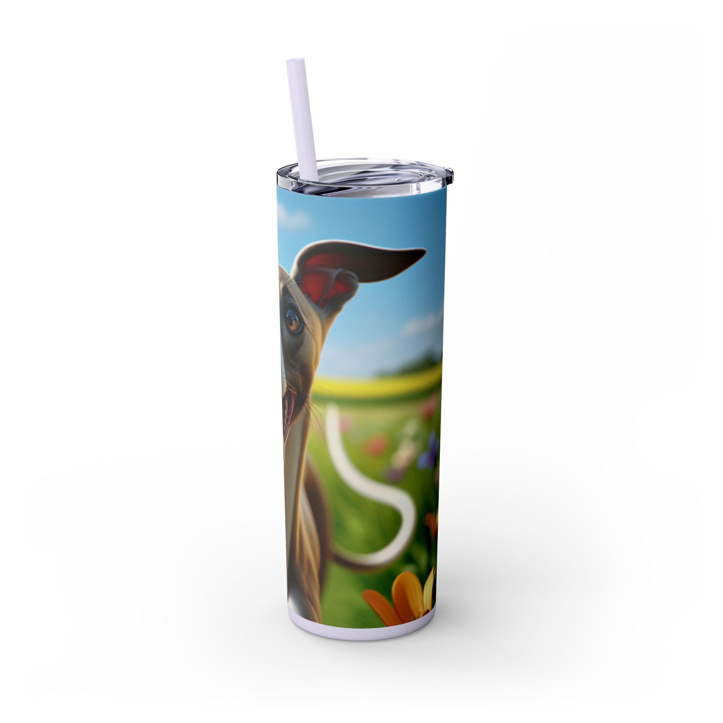 Whippet Skinny Tumbler with Straw, 20oz