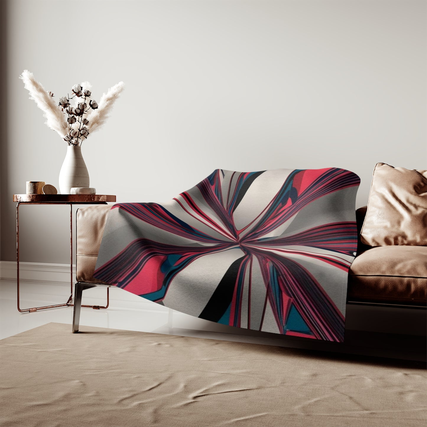 Sweat-shirt/couverture à illusion d'optique