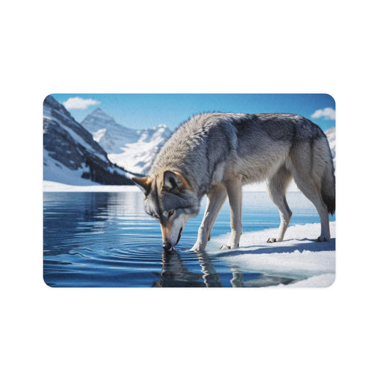 Pet Food Mat (12x18) - Wolf