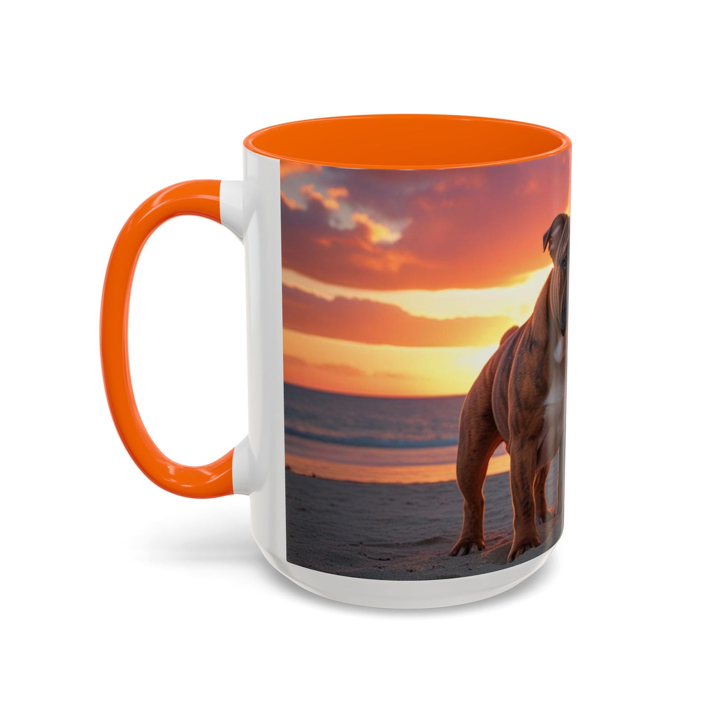 Bulldog Love Accent Coffee Mug - Perfect Gift for Dog Lovers