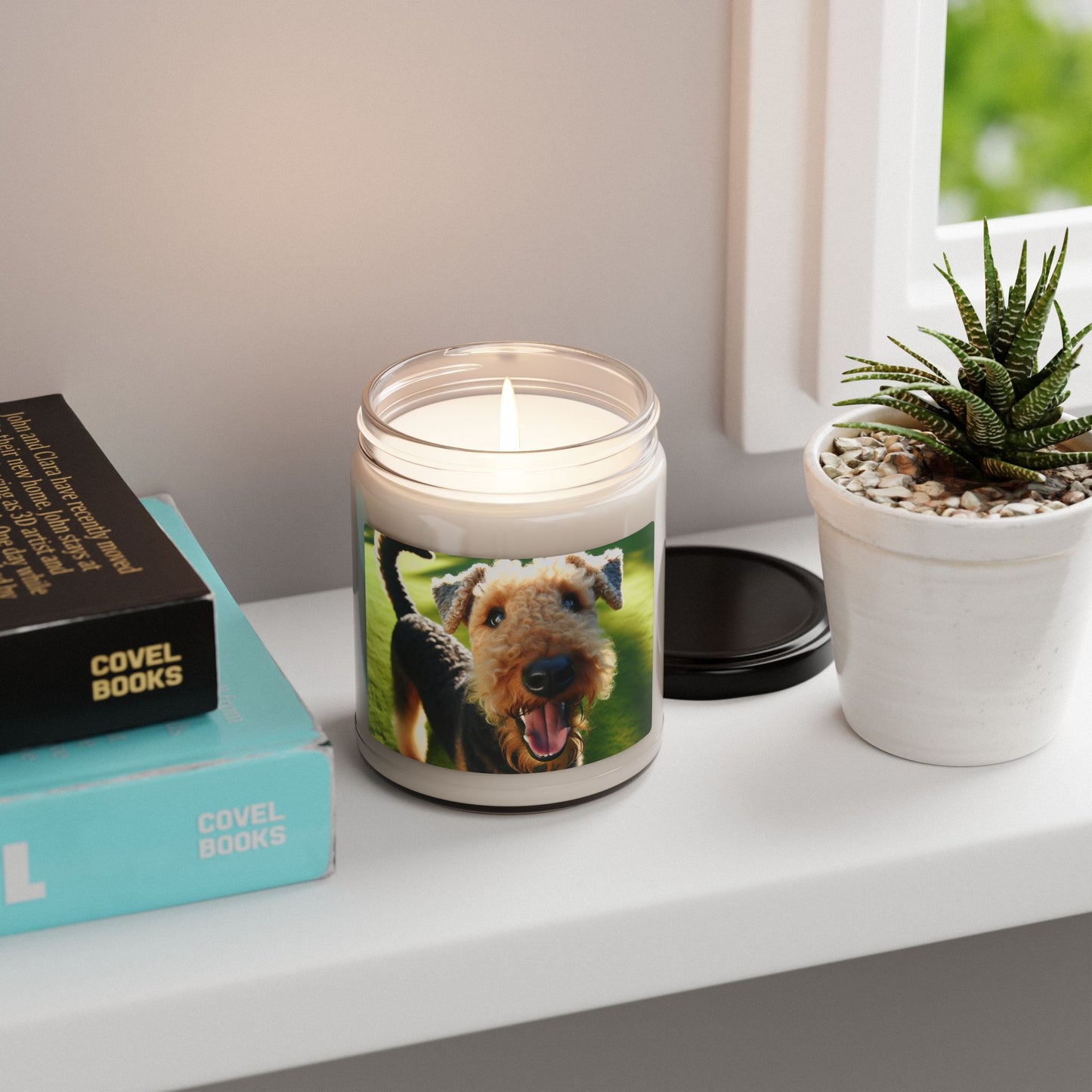 Airedale Terrier- Scented Soy Candle, 9oz