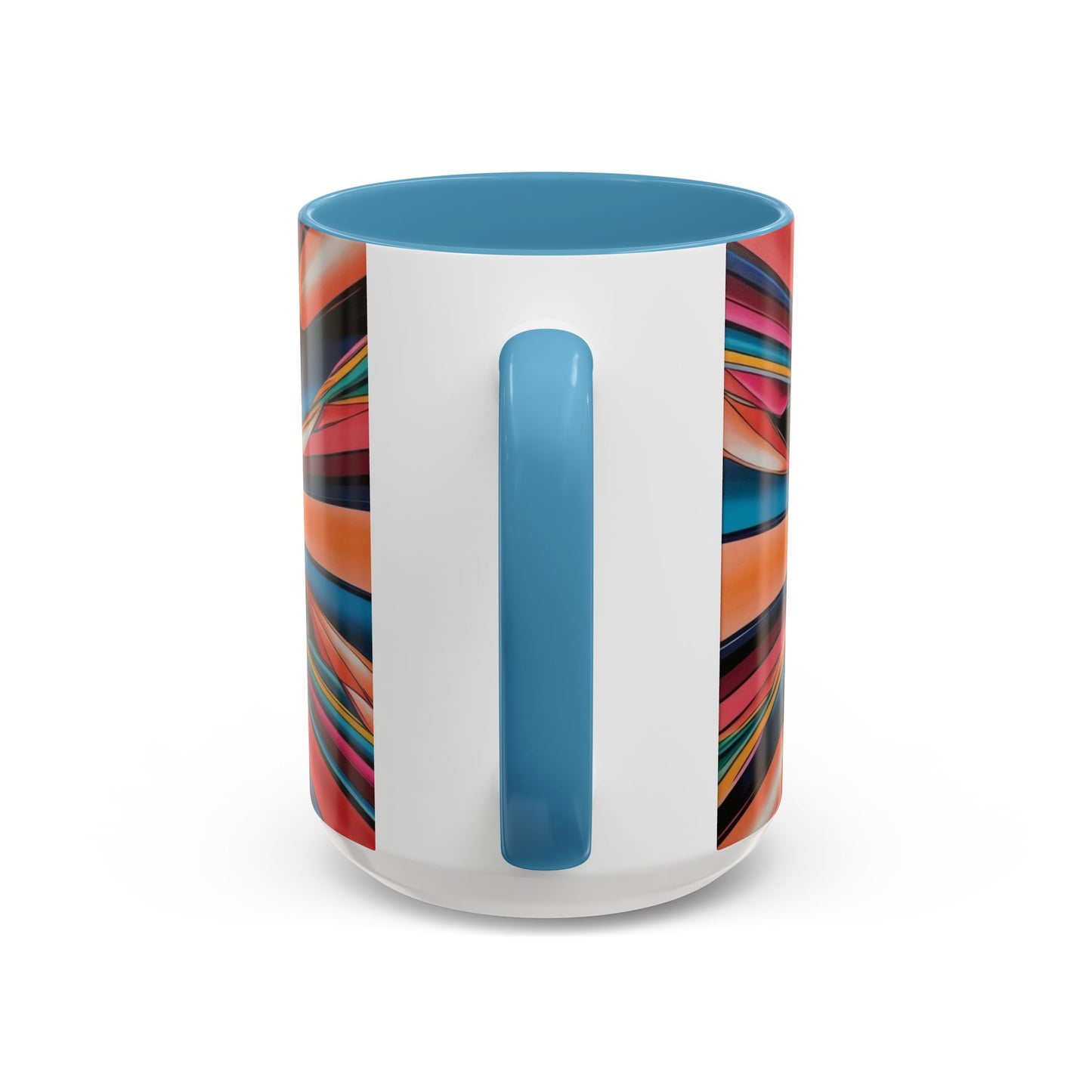 Optical Illusion Accent Mug – Ceramic Coffee Cup