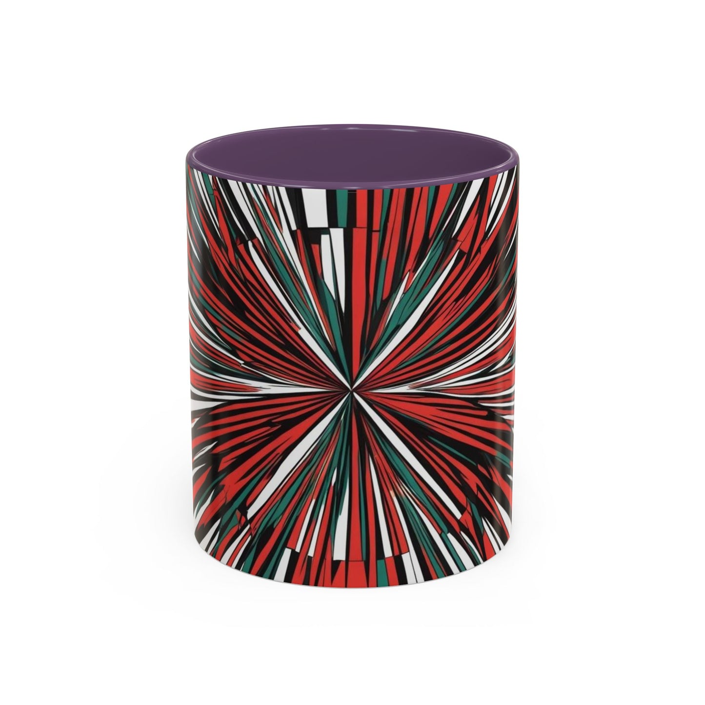 Optical Illusion Accent Mug – Ceramic Coffee Cup