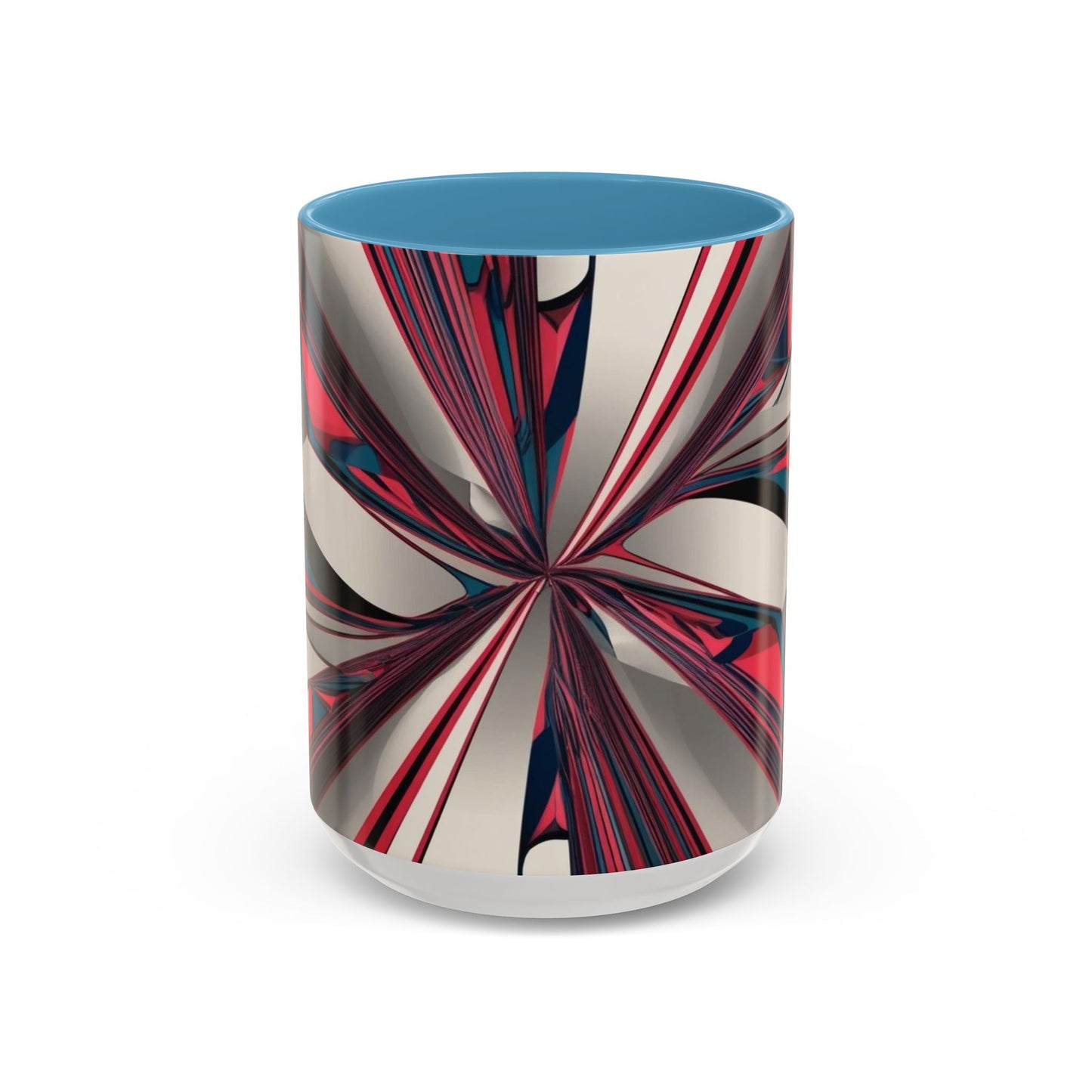 Optical Illusion Accent Mug – Ceramic Coffee Cup