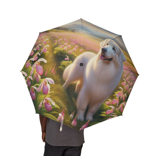 Great Pyrenees Semi-Automatic Foldable Umbrella