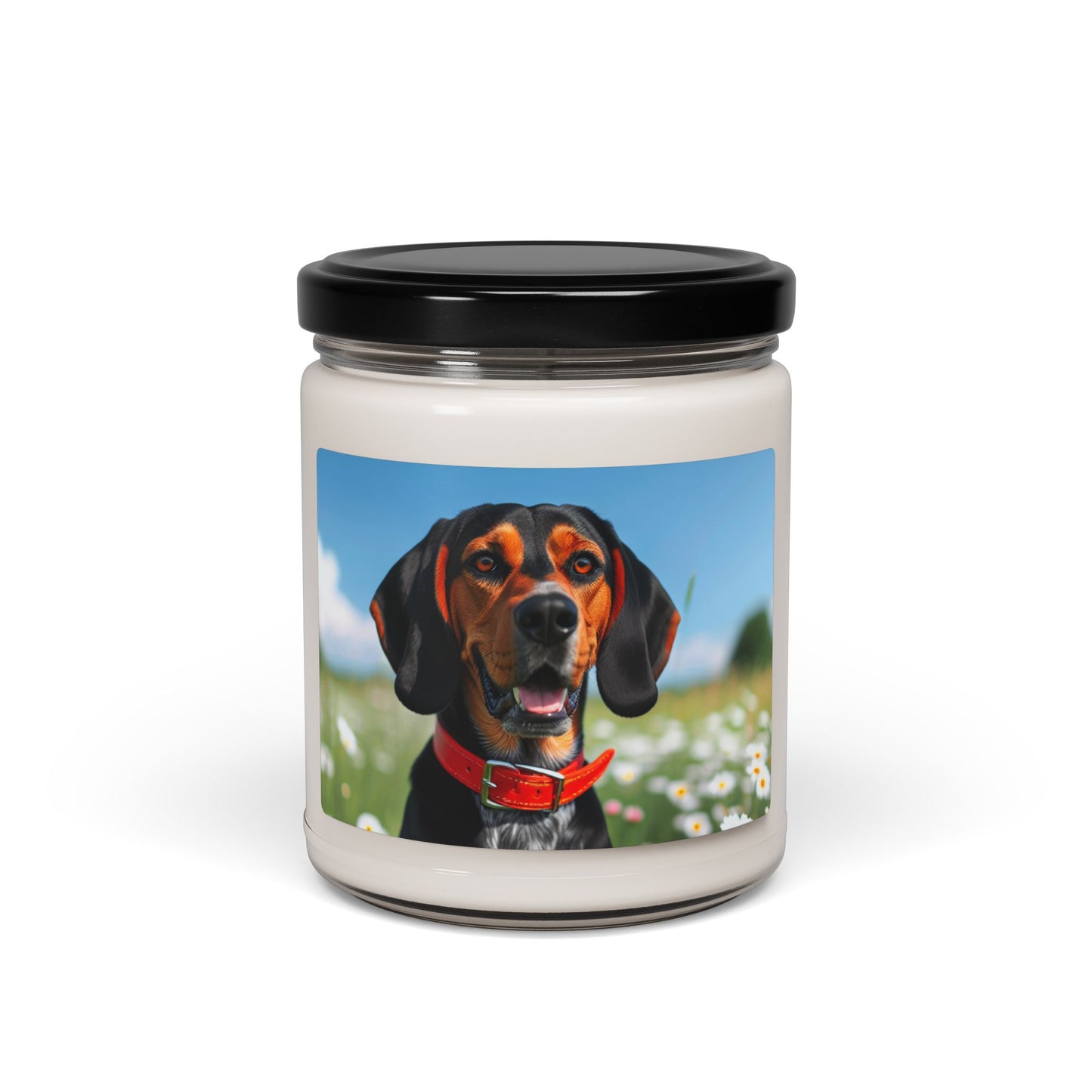 Black and Tan Coonhound- Scented Soy Candle, 9oz