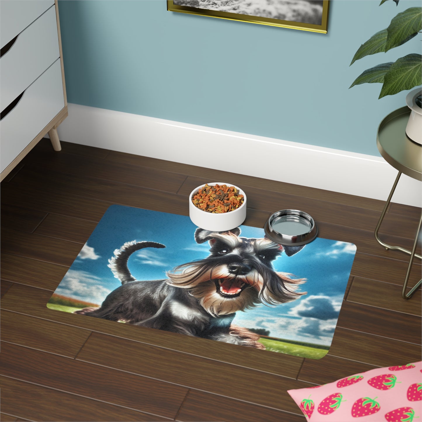 Pet Food Mat (12x18) - Standard Schnauzer