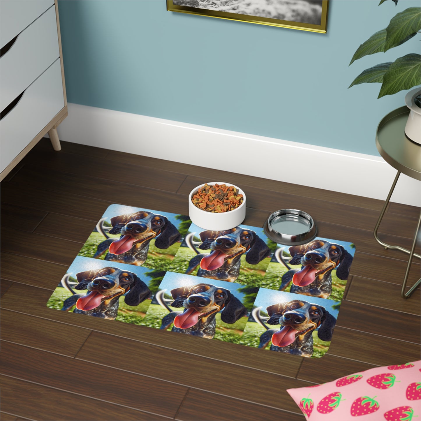 Pet Food Mat (12x18) - Bluetick Coonhound