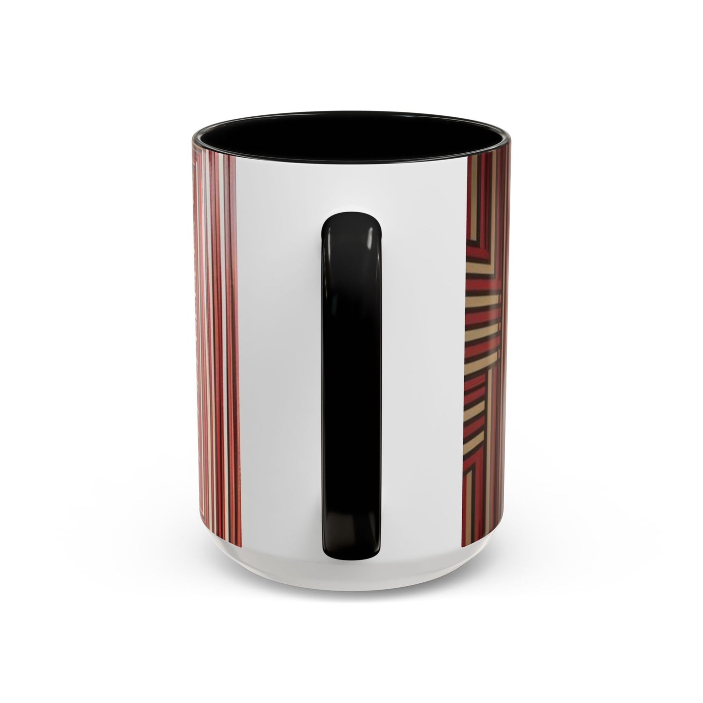 Optical Illusion Accent Mug – Ceramic Coffee Cup